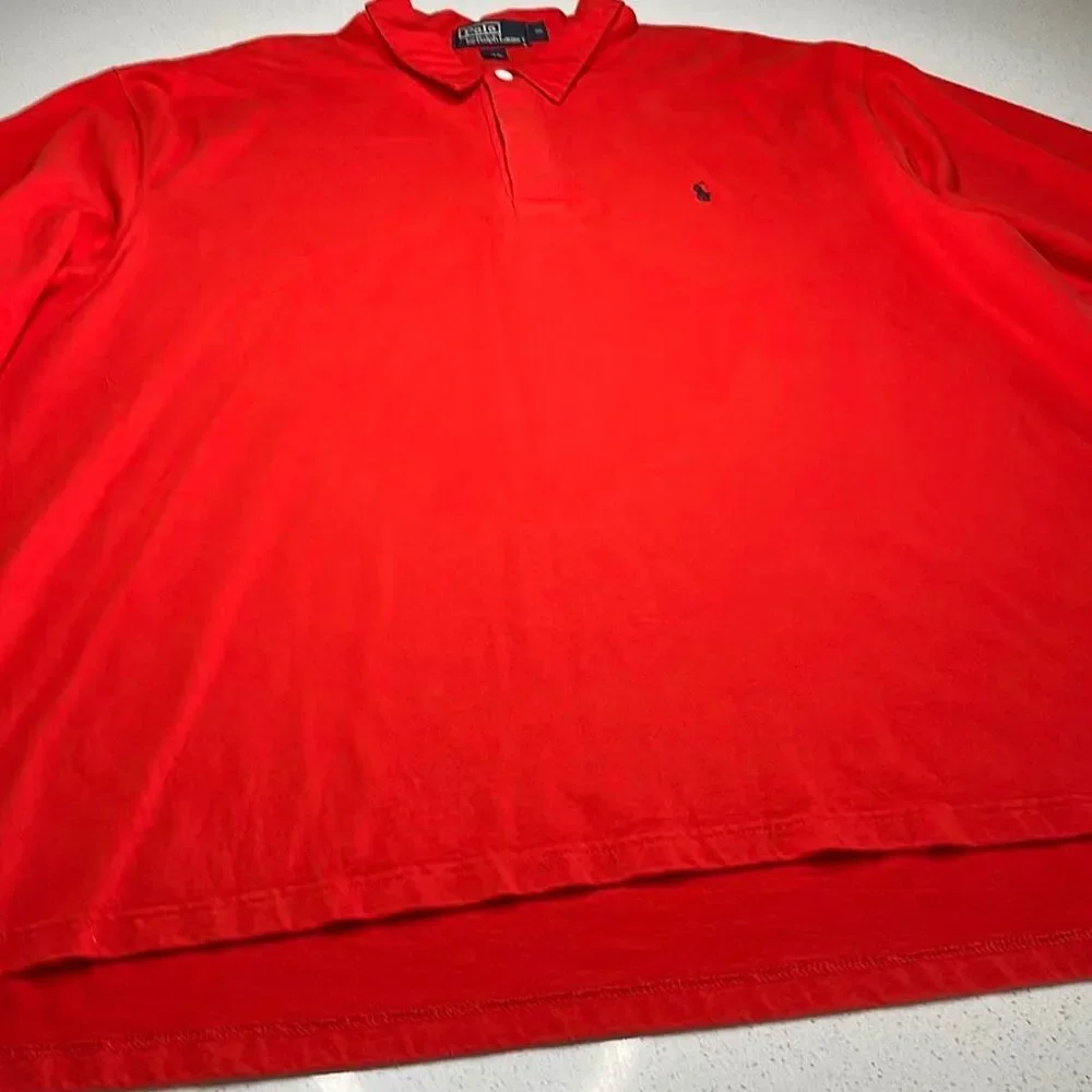 Vintage Polo Ralph Lauren Long Sleeve Performance Polo Mens XXL